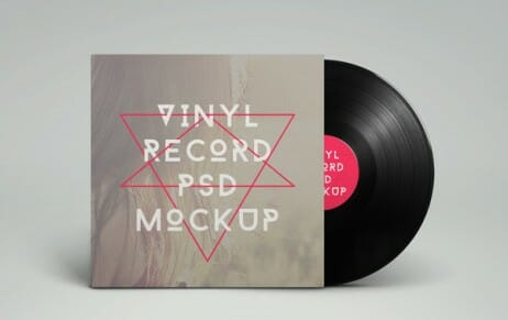 Vinyl Record PSD MockUp